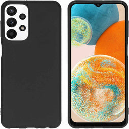 iMoshion Hoesje Geschikt voor Samsung Galaxy A23 (5G) Hoesje Siliconen - iMoshion Color Backcover - Zwart