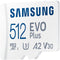 Samsung EVO Plus - microSDXC 512GB - UHS-I Class 10 A2 - 130MB/s (2021)