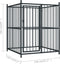 vidaXL - Hondenkennel - voor - buiten - met - dak - 120x120x150 - cm
