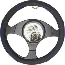 Dunlop Stuurhoes - Universeel - Pu - Zwart/blauw - Ø37-39 cm