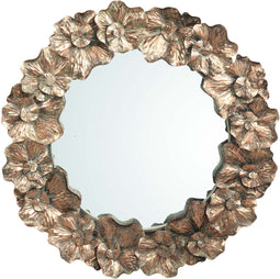PTMD Mazis Antieke Spiegel - H8 x Ø98 cm - Metaal - Koper
