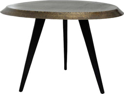 PTMD Winth Ronde Koffietafel - H37 x Ø45 cm - Aluminium - Messing