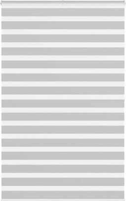 vidaXL - Zebra - rolgordijn - 145x200 - cm - stofbreedte - 140,9 - cm - lichtgrijs