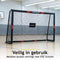 Dunlop Voetbaldoel - Voetbal Goal 180 x 120 x 60 cm - Metaal - Zwart/Rood