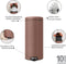 Brabantia NewIcon Prullenbak - 30 liter - Soft-close - Satin Taupe