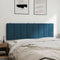 vidaXL - Hoofdbordkussen - 160 - cm - fluweel - blauw