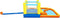 Bestway H2OGO! - Beach Bounce Water Park - 3,65m x 3,40m x 1,52m - Glijbaan en sproeier