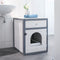 Kerbl - Kattenbakkast - Ida - 45x58x60 - cm - wit - en - blauw
