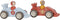 Little Dutch LD2526 - Pullback Raceauto's - 2 stuks (set van 2)
