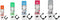 Clug Hybrid Fiets Clip voor de muur - Wit/Oranje