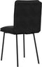 vidaXL - Eetkamerstoelen - 2 - st - fluweel - zwart