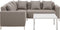 Beliani BELIZE - Loungeset voor 5 - Beige - Kunststof