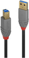 Lindy 36741 - USB 3.0 kabel - 1 m - 5 Gbit/s - Zwart