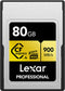 Lexar CFexpress PRO Type A Gold Series - 80GB - Leessnelheid 900MB/s - Schrijfsnelheid 800MB/s - VPG400