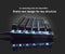 AK33 LED-achtergrondverlichting Anti-ghosting USB Bedraad mechanisch gamingtoetsenbord Zwarte schake