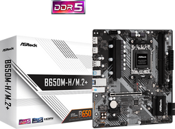 ASRock B650M-H/M.2+ - Moederbord - AM5 socket - 2x DDR5 slots - Micro-ATX (µATX)