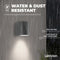 LEDVION - LED Wandlamp - GU10 - IP54 - Antraciet