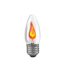 Paulmann Flikkerkaars 3W E27 - Kaarslamp 90mm 35mm helder