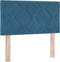 vidaXL - Hoofdbord - met - Diamanten - Blokken - in - Donkerblauw, - 80 - cm, - van - Fluweel