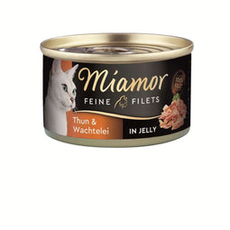 Miamor - Fijne filets blik 24x100g - Tonijn & kwartelei