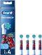 Oral-B Pro Kids - Opzetborstels Spider-Man - Zacht voor kinderen - (4 stuks)