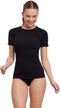 FALKE Wool-Tech Light - Functioneel shirt korte mouwen - Geurneutraliserend - Zwart (maat S)