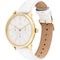 Tommy Hilfiger Layla 1782454 Horloge - Leer - Wit - Ø 38 mm