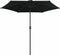 vidaXL - Parasol - met - aluminium - paal - 270x246 - cm - zwart