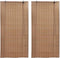 vidaXL - Rolgordijnen - 2 - st - 120x220 - cm - bamboe - bruin