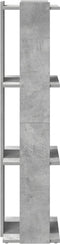 vidaXL - Boekenkast - 3-laags - 60x30x120 - cm - bewerkt - hout - betongrijs