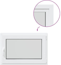 vidaXL - Kelderraam - "RISOR" - 60x80 - cm - draai- - en - kiephoek - DIN - rechts - wit