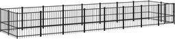 vidaXL - Hondenkennel - voor - buiten - 15,02 - m² - staal