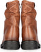 PS Poelman DUNGABALL - Dames enkellaarzen - Chunky zool 3.5 cm - Cognac