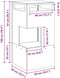 vidaXL - Vuurkorf - Zwart - 50x50x100 - cm - Staal