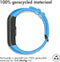 iMoshion Bandje Geschikt voor Honor Band 4 - iMoshion Siliconen band zwarte gesp met design met installatiehulp - Blauw