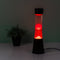 Fisura Lavalamp Zwart Met Rode Lava