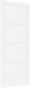 vidaXL - Interieurdeur - 'ORKDAL'Wit - 93x232x4 - cm - Massief - Vurenhout