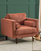 NURMO - Fauteuil - Goudbruin - Polyester