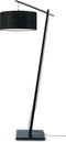 GOOD&MOJO Vloerlamp Andes - Zwart - 72x47x176cm - Scandinavisch,Bohemian - Staande lampen voor Woonkamer - Slaapkamer