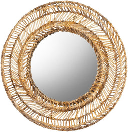 MUST Living Mirror San Miguel large,Ø100x11 cm, Abaca