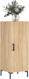 vidaXL - Dressoir - 34,5x34x90 - cm - bewerkt - hout - sonoma - eiken