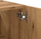 vidaXL - Wandkast - 60x31x70 - cm - bewerkt - hout - artisanaal - eikenkleur