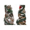 Kerstboom DKD Home Decor Natuurlijk Rood Metaal Groen (14 x 14 x 51 cm) (2 Stuks)