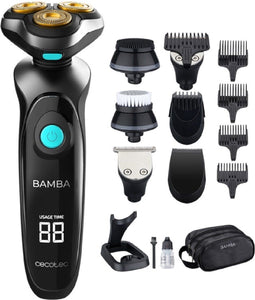 Cecotec Multigrooming Bamba PrecisionCare TwistGroom 10-in-1 laadstation, lithium-accu, messen van roestvrij staal met titanium