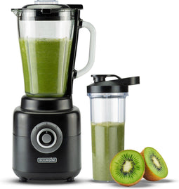 Bourgini 21.3002.00 - Blender to go - 1000W 1.7L met sportfles (750ML) - 4 snelheden