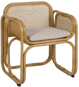 Leunstoel Natuurlijk Rotan 62 x 57 x 76,5 cm