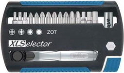Wiha Bitset XLSelector Standard 25 mm assorti 17-delig met bitratel vorm C 6,3 (1/4") (36951)