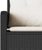 vidaXL - Loungebank - met - kussens - L-vormig - poly - rattan - zwart