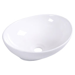 Coast Ovale Opzetwastafel - Keramiek - 41 x 33,5 x 14 cm - Wit