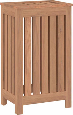vidaXL - Wasmand - 35x25x60 cm - massief teakhout - bruin